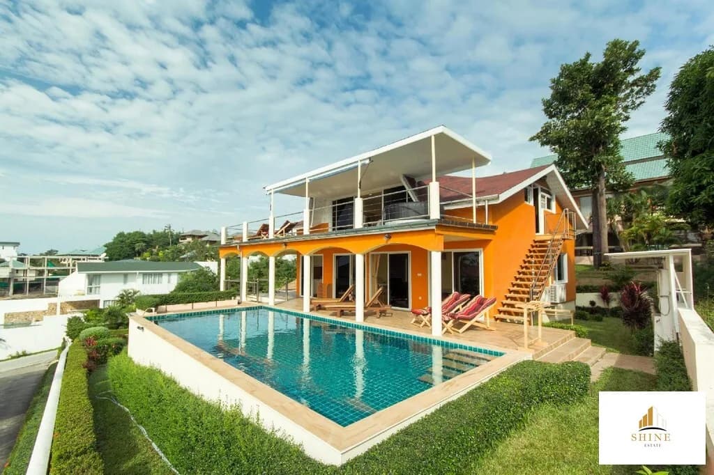 3 bedroom sea view villa with a big garden and easy access In Plai Laem-VIL0013 — view 1