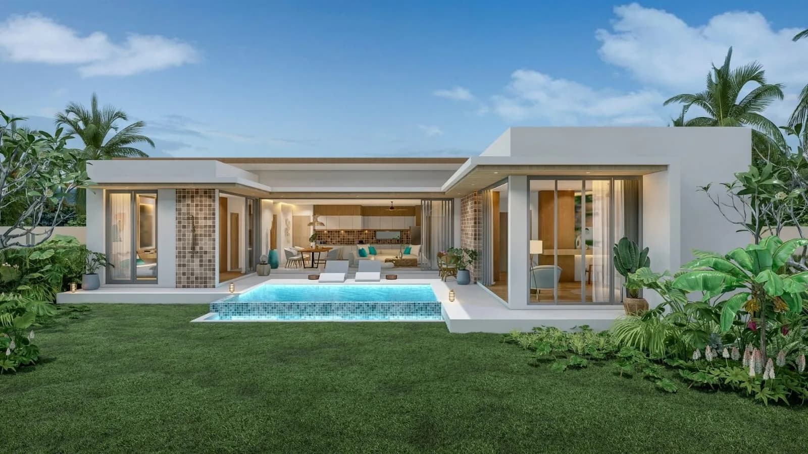 OFF PLAN DEVELOPMENT: 3 bedroom private pool villas a short walk from the beach-VIL0014 — view 1