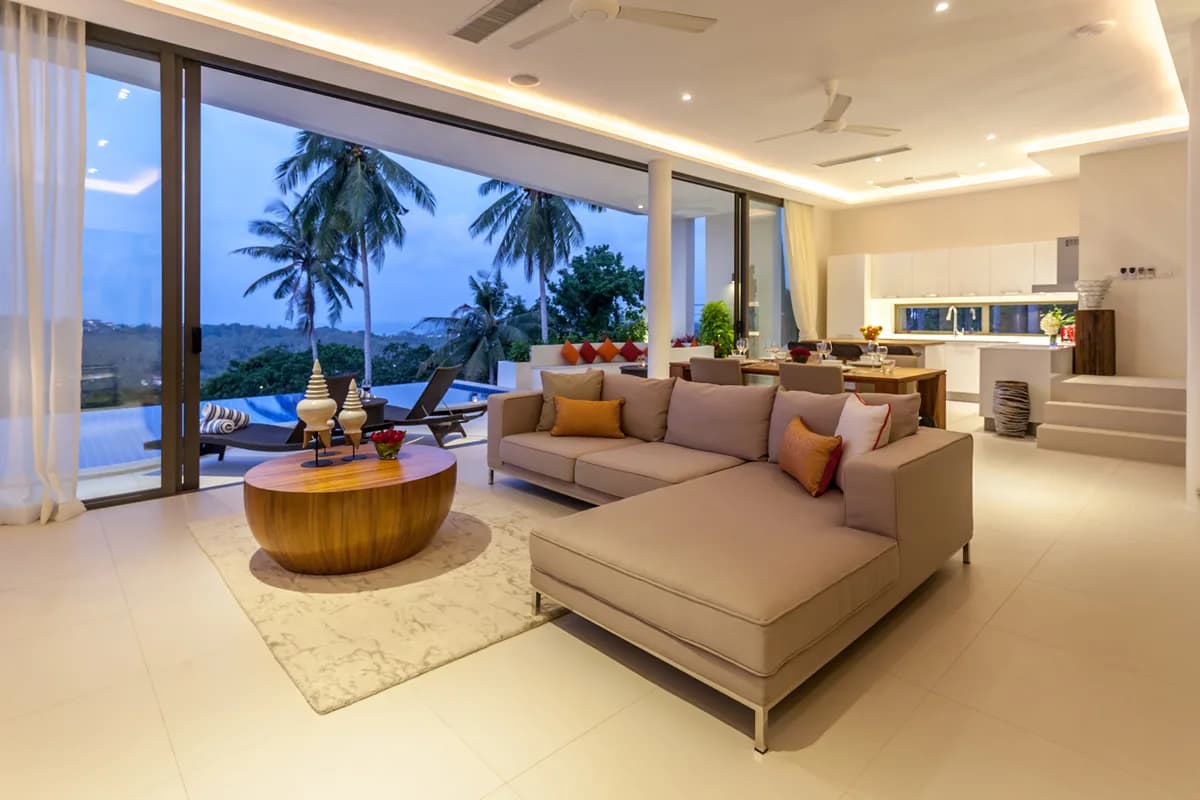 Modern 3 bedroom villa with wonderful sea views and a private pool in the prime Plai Laem area-VIL0052 — view 1