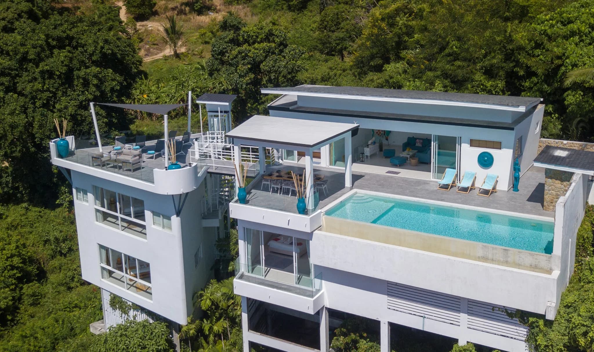 5 bedroom sea view villa in Chaweng hills-VIL0061 — view 1