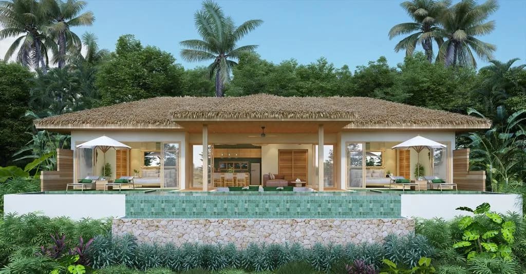 Luxury sea view eco friendly 2 bedroom villas in Bophut-VIL0073 — view 1