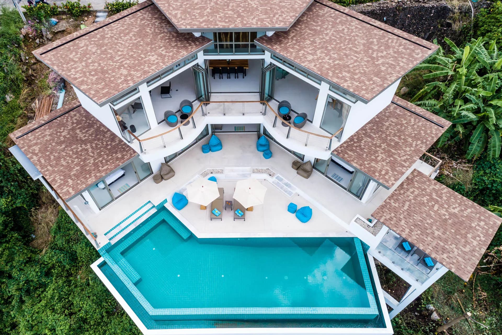Spacious 5 bedroom villa with total privacy and ‘WOW’ panoramic sea views in Bophut-VIL0086 — view 1