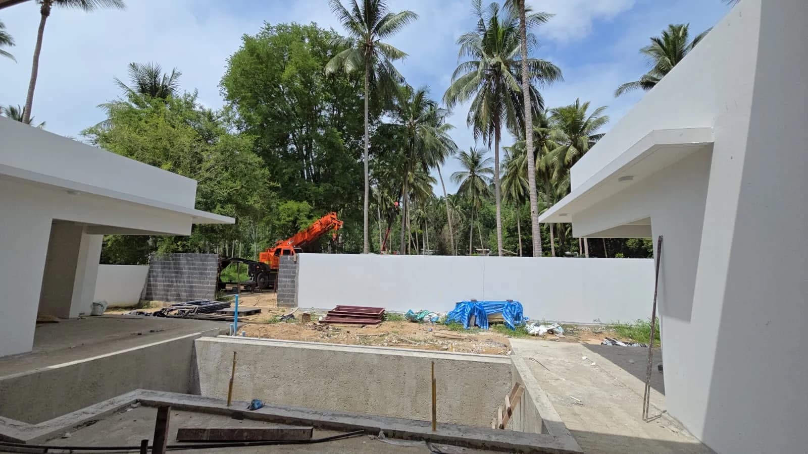 Almost completed 3 bedroom private pool villa in Lamai – VIL0200 — view 1