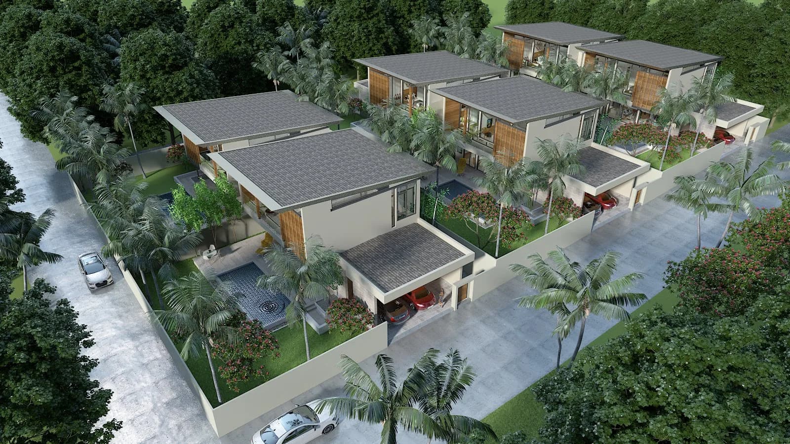 Modern residence of warm and inviting 2 bedroom private pool villas in Lamai – VIL0242 — view 1