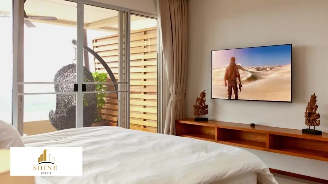 Contemporary 3 bedroom sea view apartment in Maenam area – VIL0267 — view 1