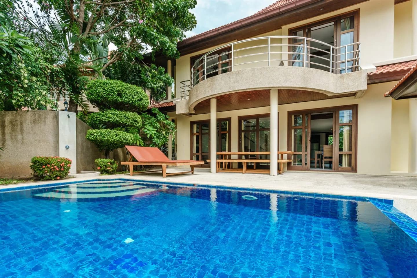 Affordable 4 bedroom private pool villa a short walk from the beach – VIL0270 — view 1