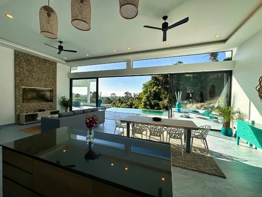 Spacious modern 4 bedroom villa with mountain and sea views in Lamai – VIL0323 — view 1