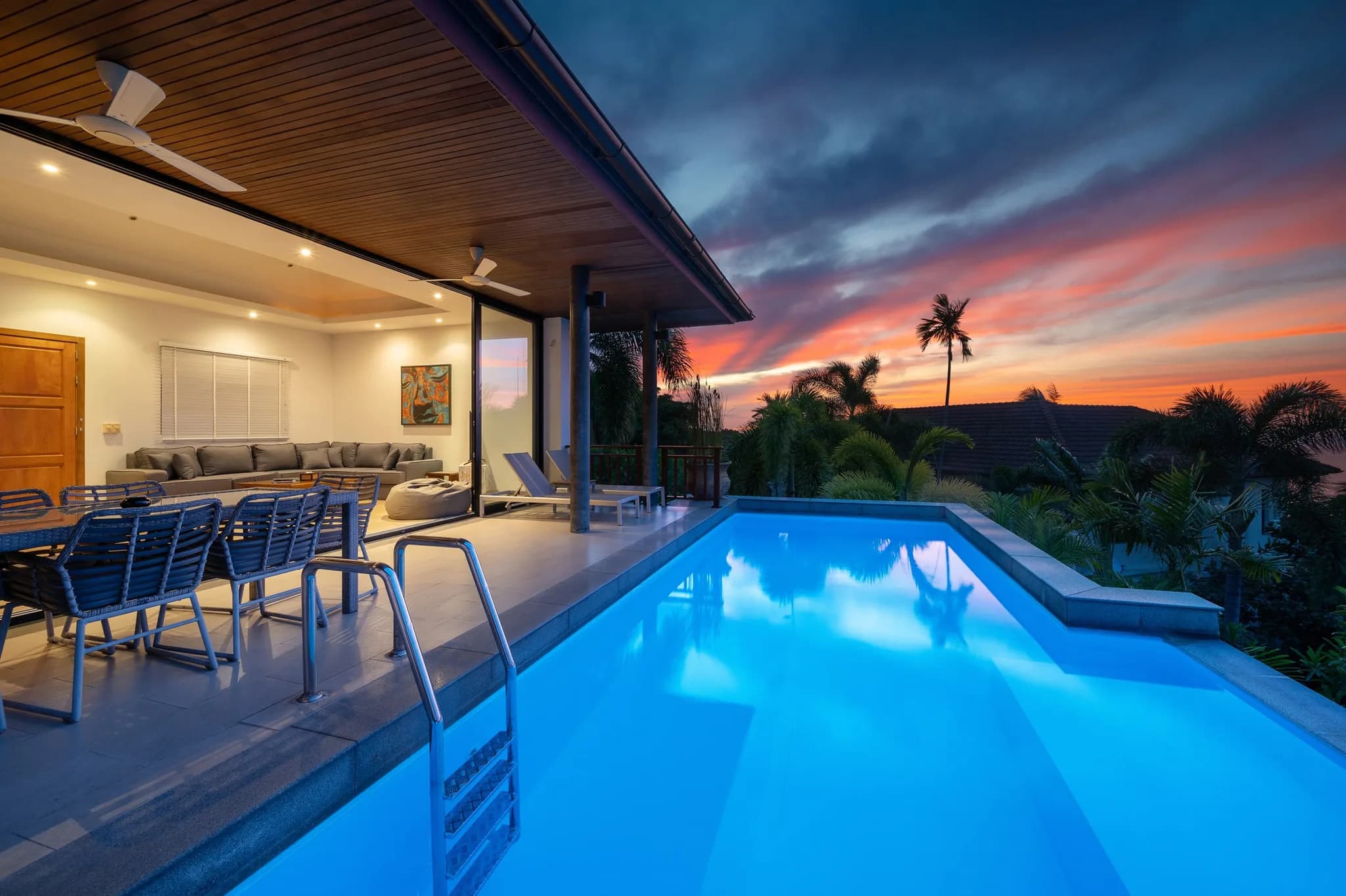 3 bedroom sea view villa in Lamai – VIL0327 — view 1