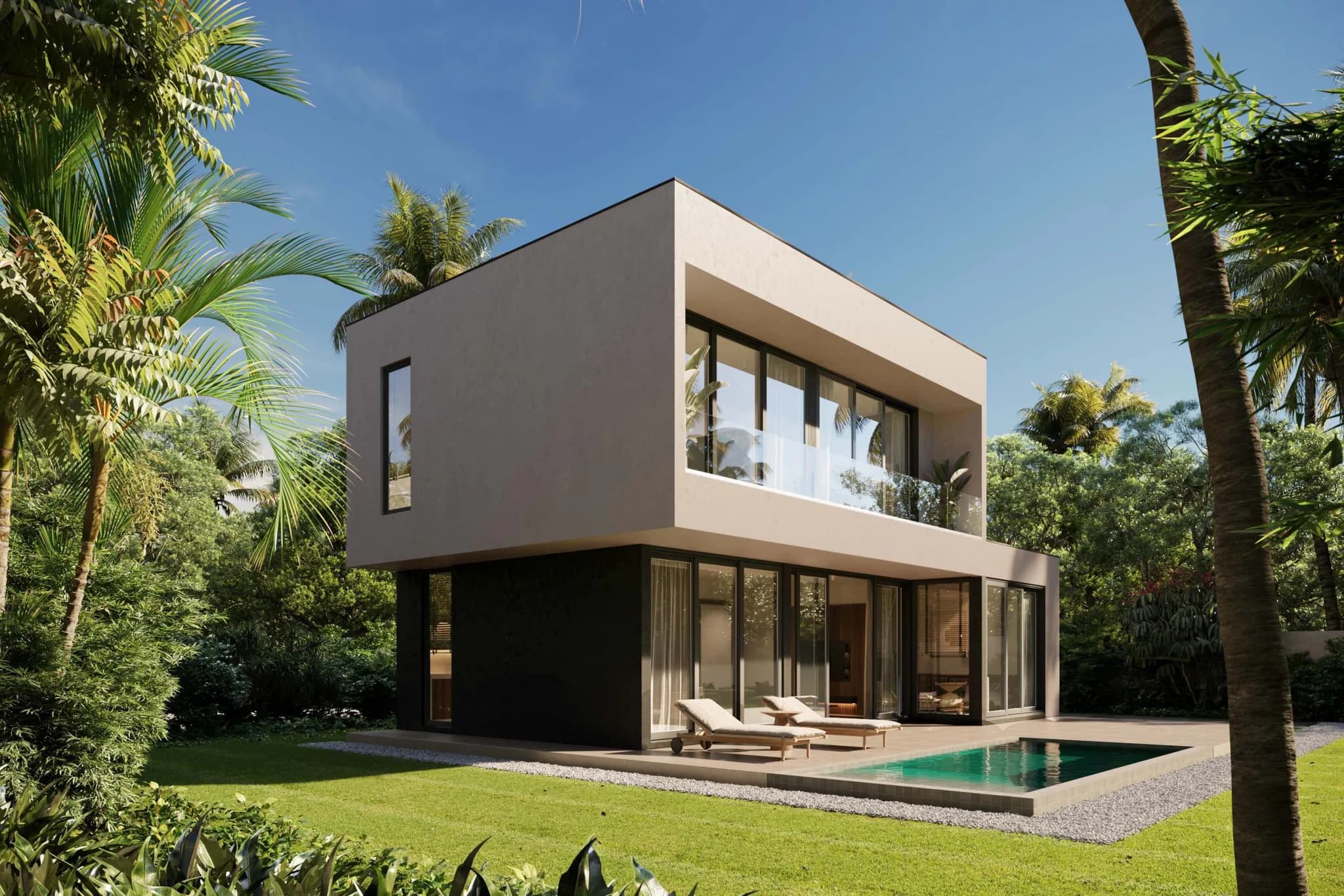 Mediterranean 3 bedroom private pool villas in Chaweng Noi – VIL0394 — view 1