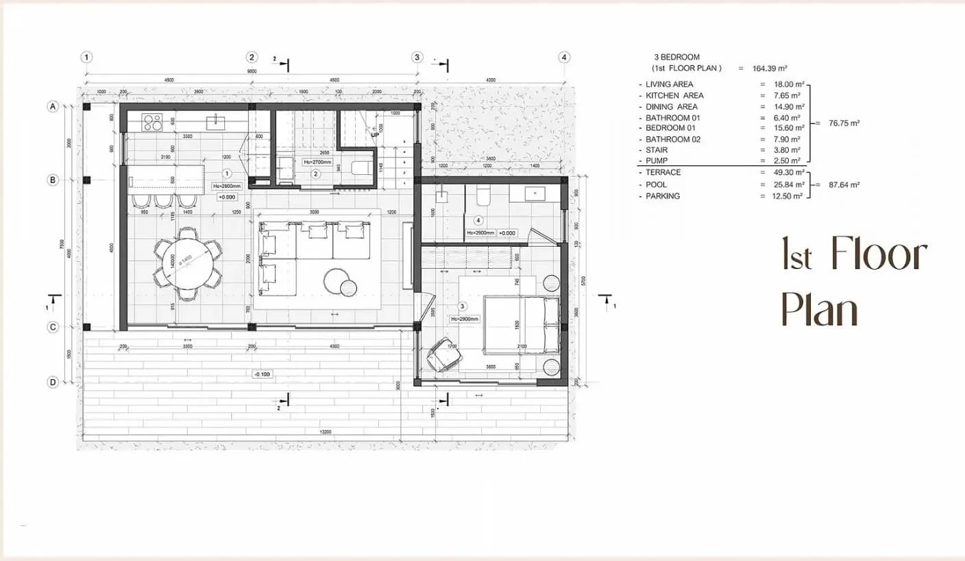 Mediterranean 3 bedroom private pool villas in Chaweng Noi – VIL0394 — thumbnail 5