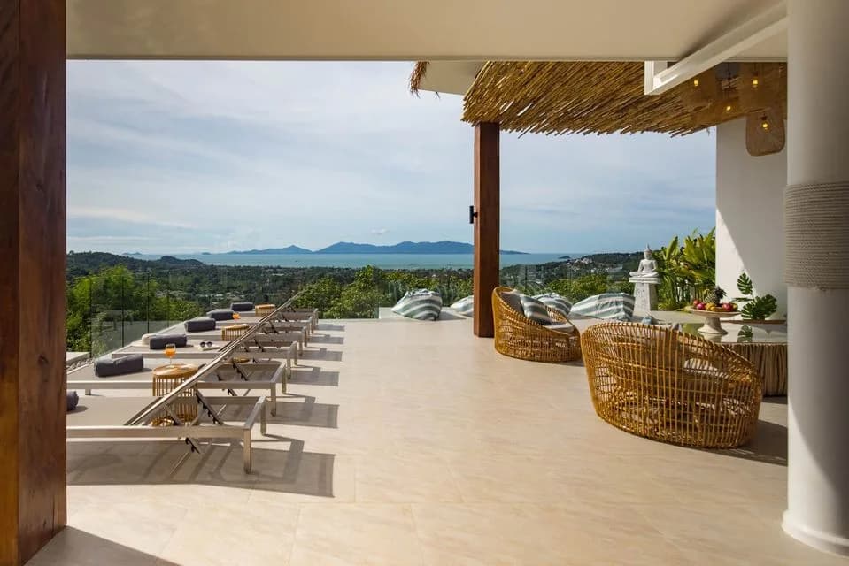 Casual chic 4 bedroom villa with stunning sea views in Bophut – VIL0395 — thumbnail 2