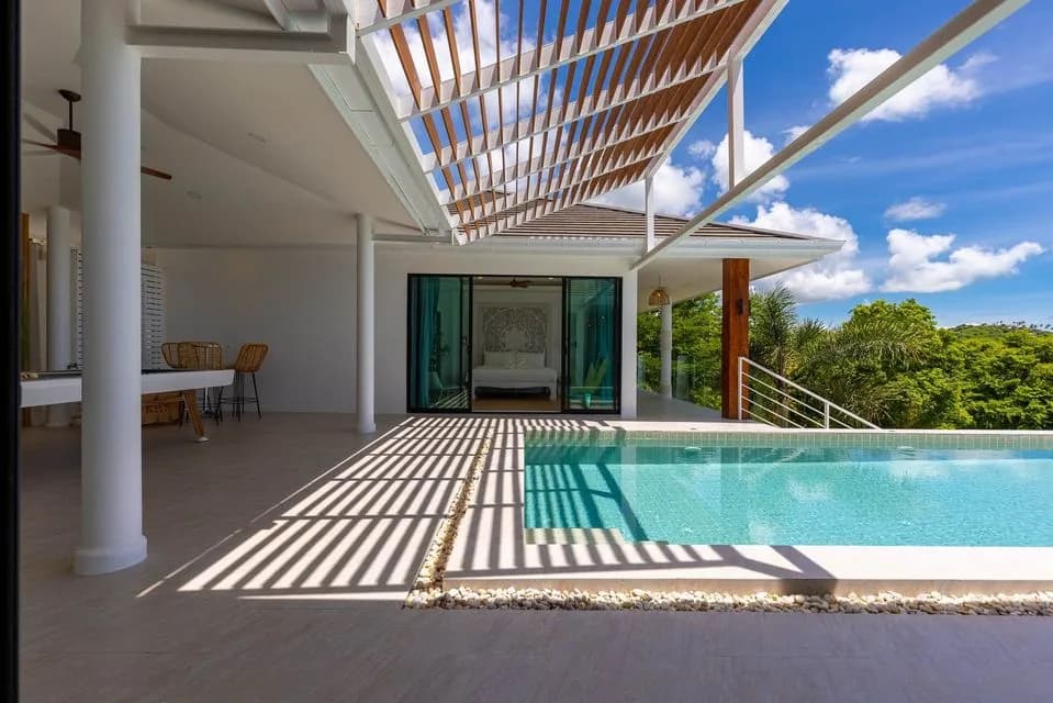 Casual chic 4 bedroom villa with stunning sea views in Bophut – VIL0395 — thumbnail 5