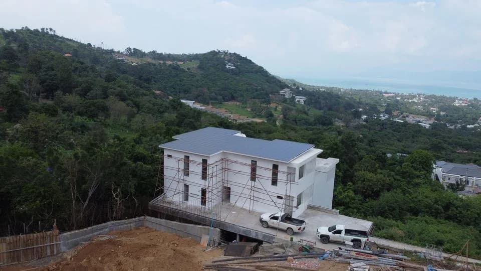 80% completed 5 bedroom sea view villa in prime Bophut area – VIL0397 — thumbnail 2