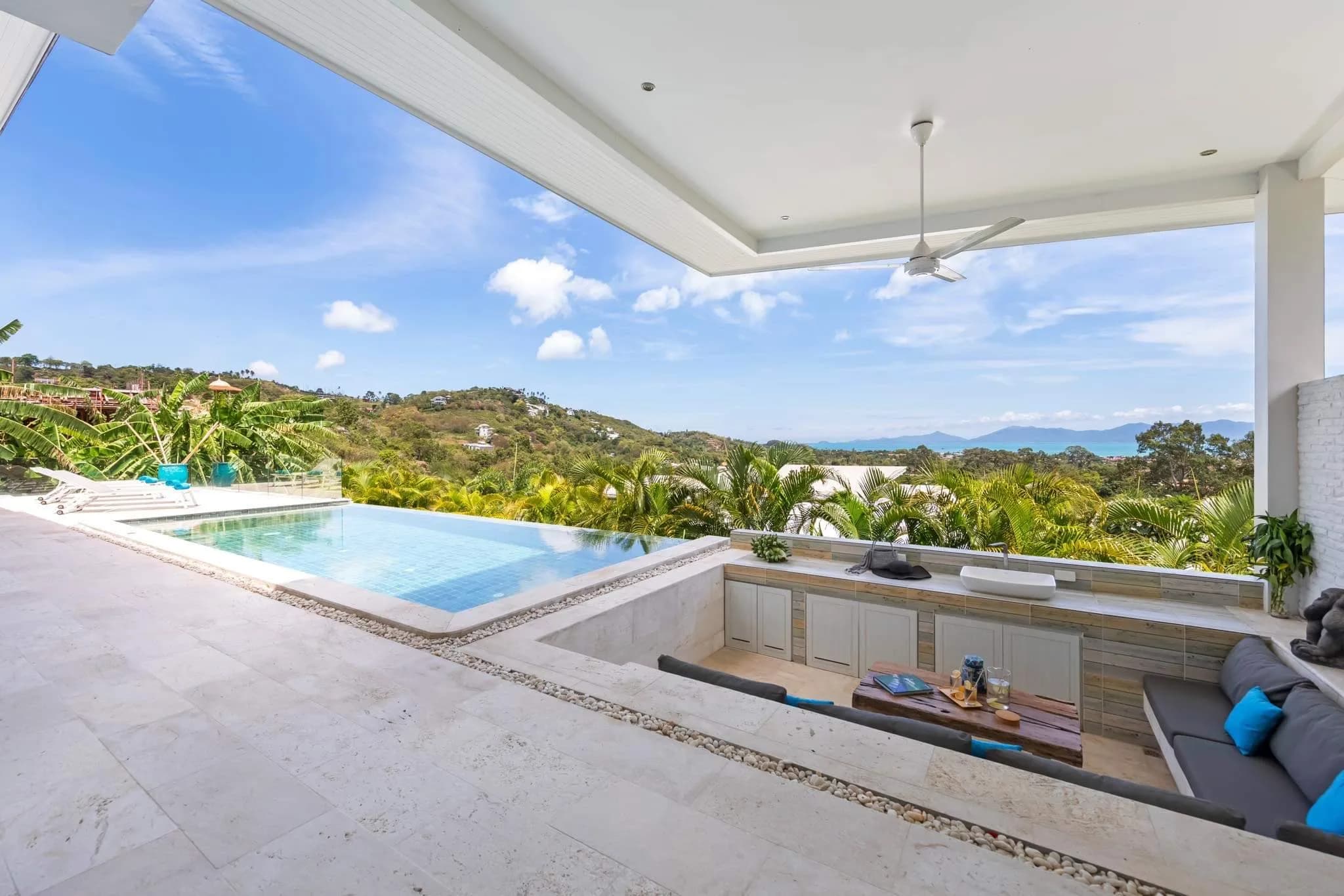 modern 3 bedroom sea view villa in the hills of Bophut – VIL0404 — thumbnail 2