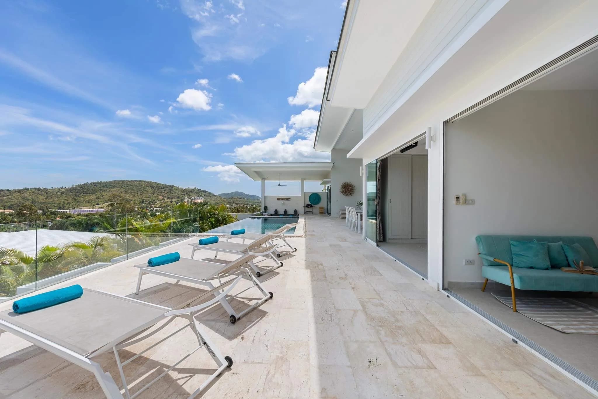 modern 3 bedroom sea view villa in the hills of Bophut – VIL0404 — thumbnail 4