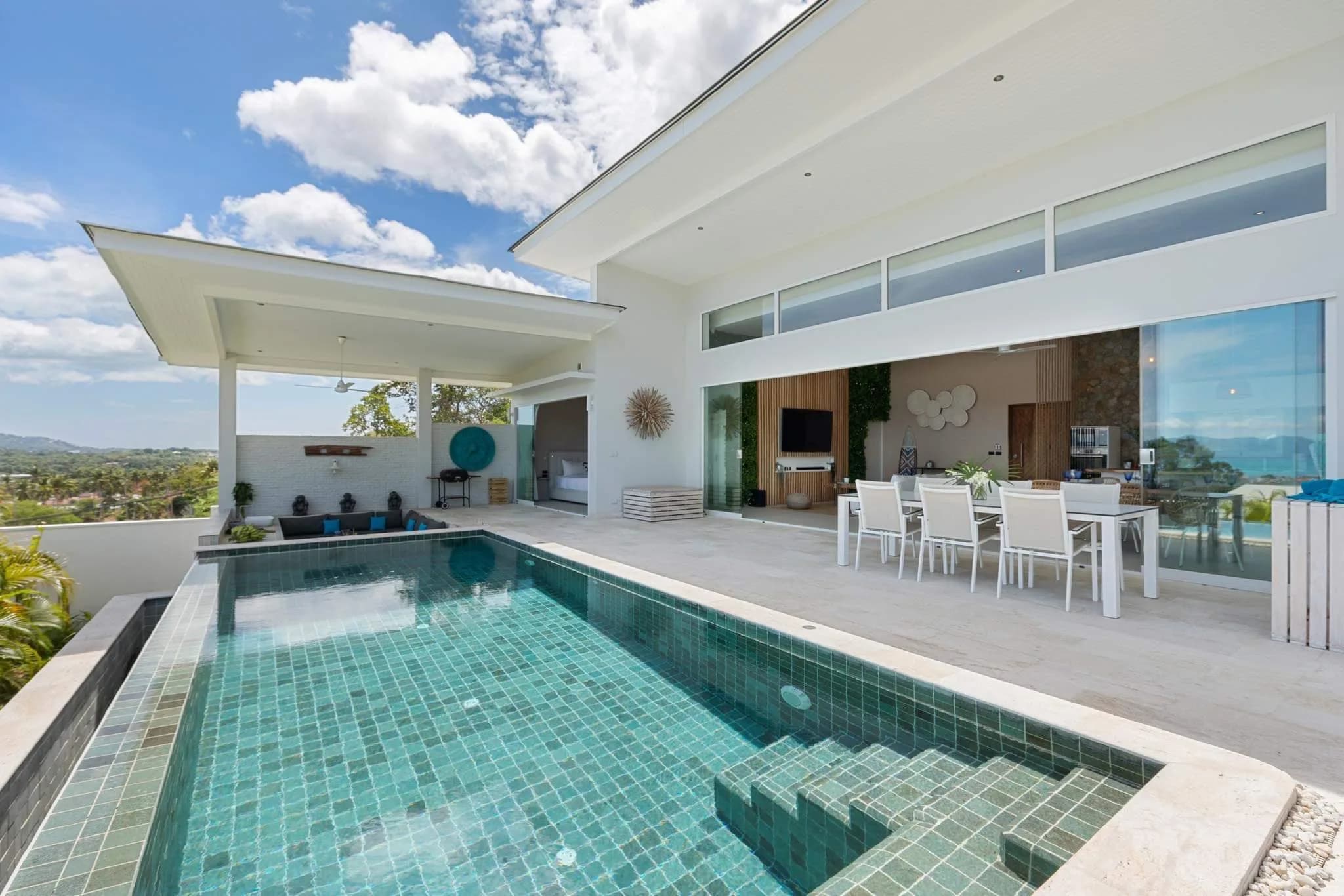 modern 3 bedroom sea view villa in the hills of Bophut – VIL0404 — thumbnail 5