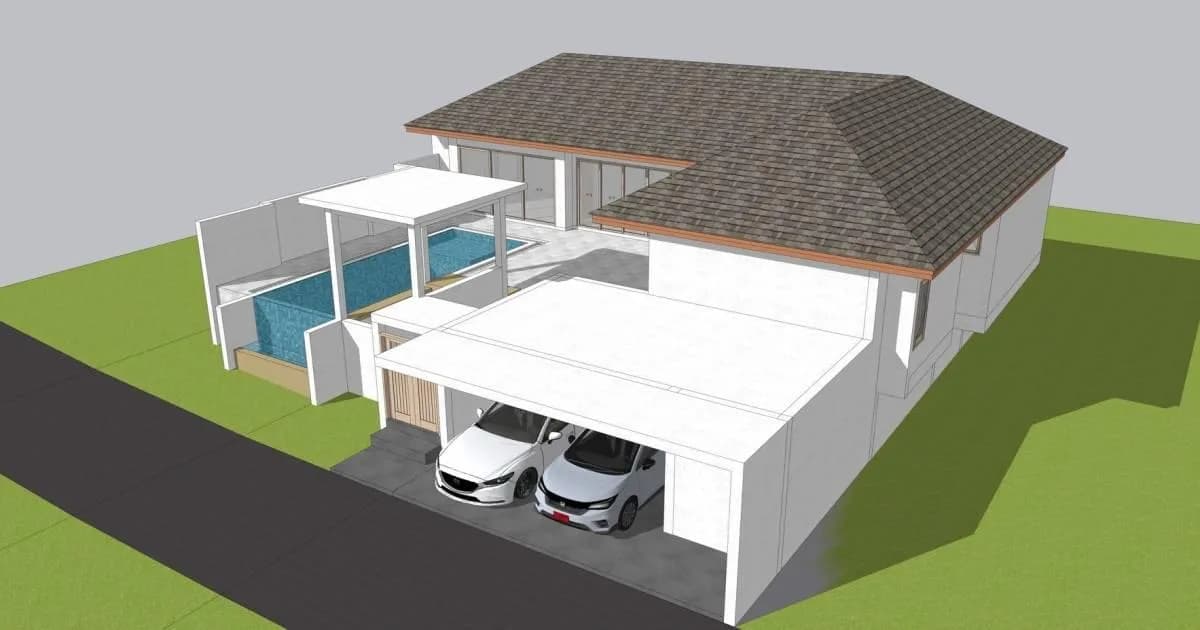 3 bedroom Bali style villa with a private pool in Maenam – VIL0446 — thumbnail 3