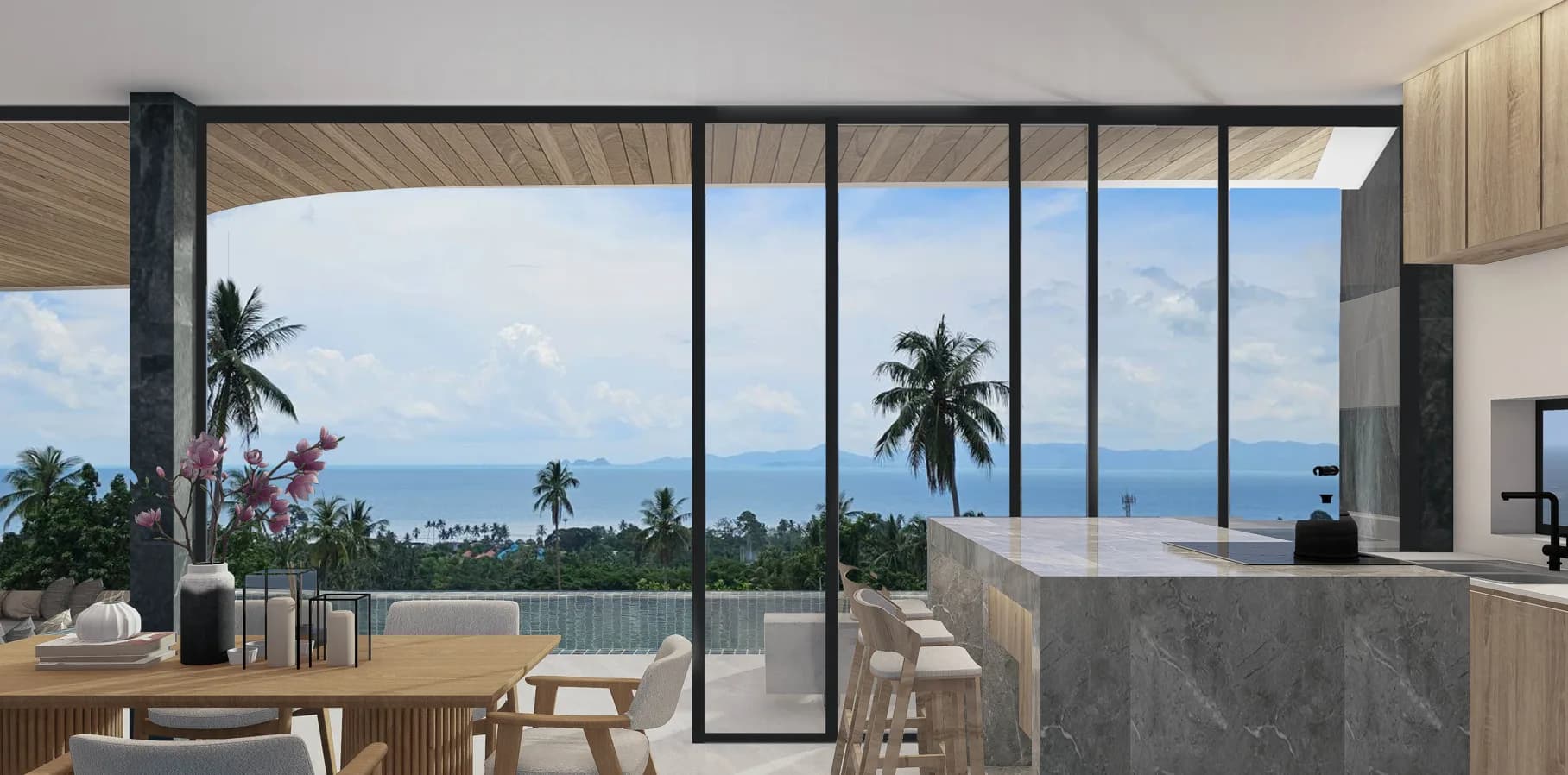 Magnificent 4 bedroom villa with amazing sea views in Maenam – VIL0460 — thumbnail 2