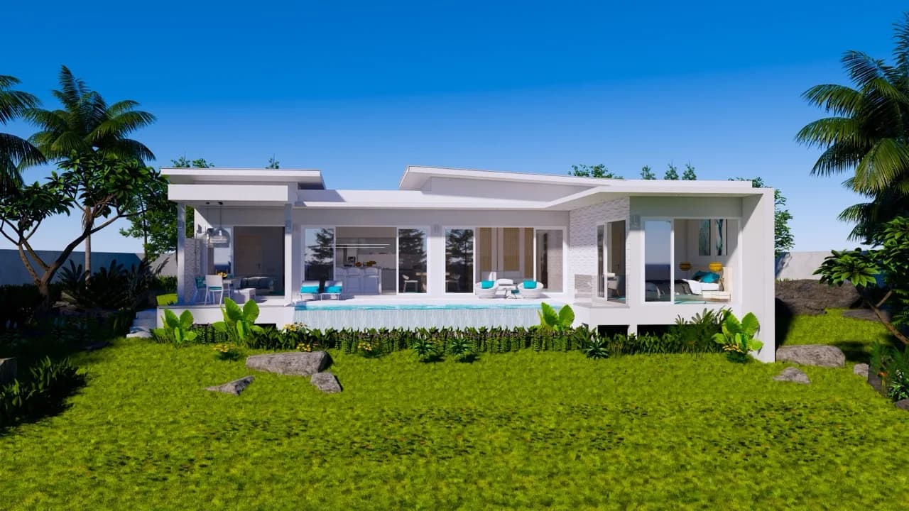 3 bedroom villas with a private pool and sea view in Plai Laem – VIL0461 — thumbnail 2