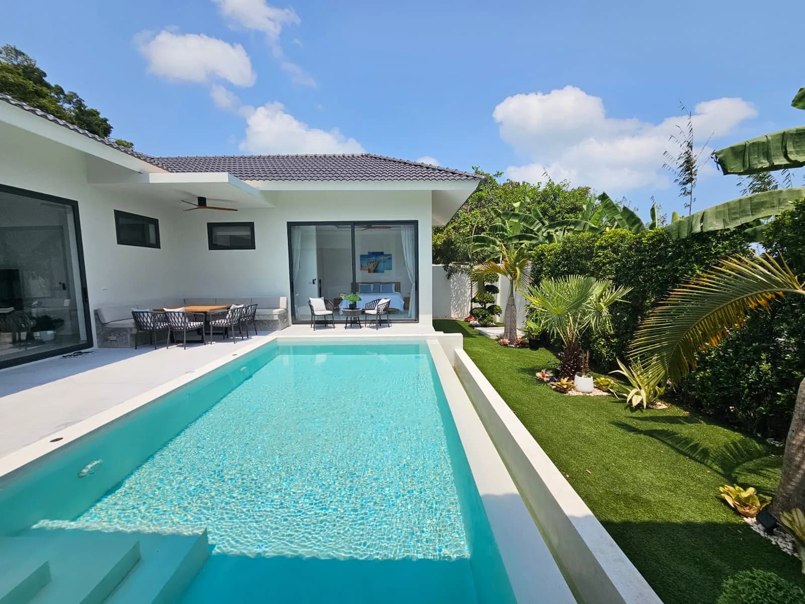 Newly build 3 bedroom villa with a private pool 5 minute drive from the beach in Plai Laem area – VIL0468 — thumbnail 3