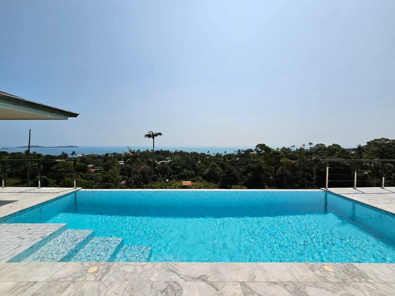 Modern 3 bedroom villa with stunning sea view only 4 minute drive from Chaweng Noi beach – VIL0470 — thumbnail 2
