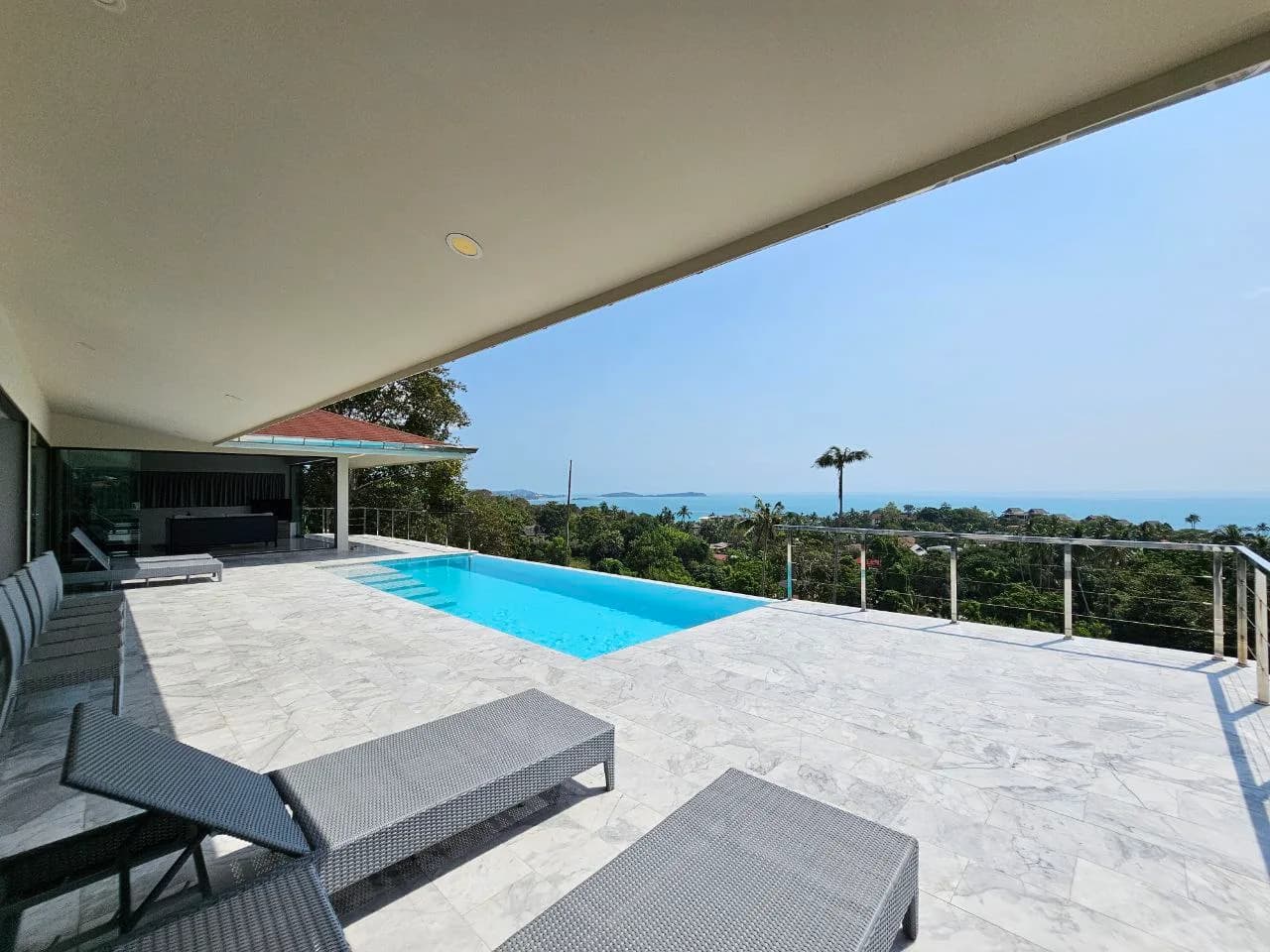 Modern 3 bedroom villa with stunning sea view only 4 minute drive from Chaweng Noi beach – VIL0470 — thumbnail 5