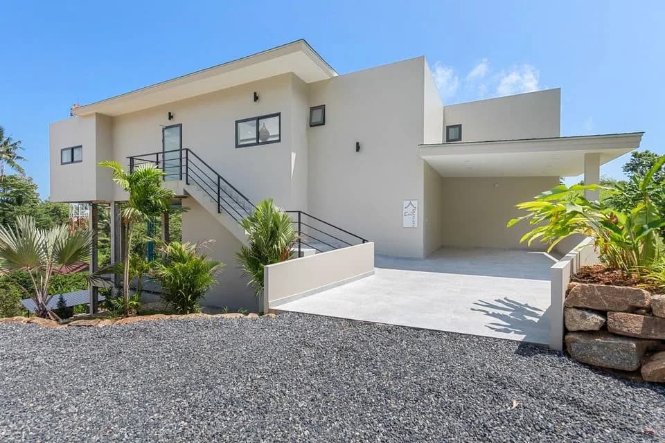 Newly built modern 4 bedroom villa with a partial sea view a short walk from Chaweng Noi beach – VIL0474 — thumbnail 3