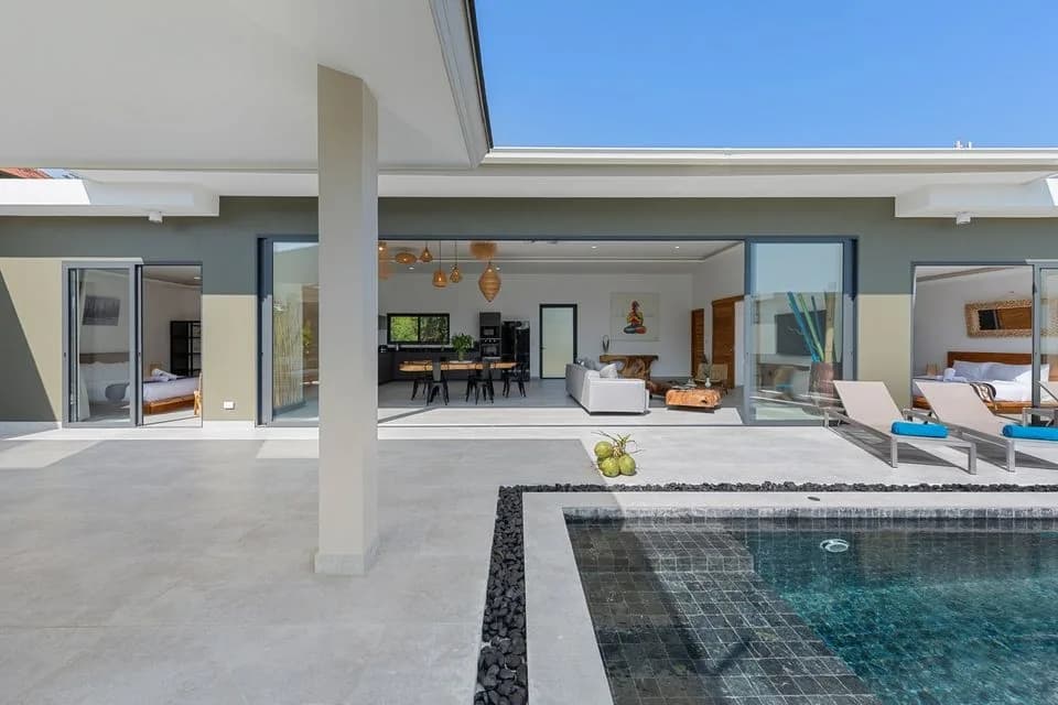 Newly built modern 4 bedroom villa with a partial sea view a short walk from Chaweng Noi beach – VIL0474 — thumbnail 5