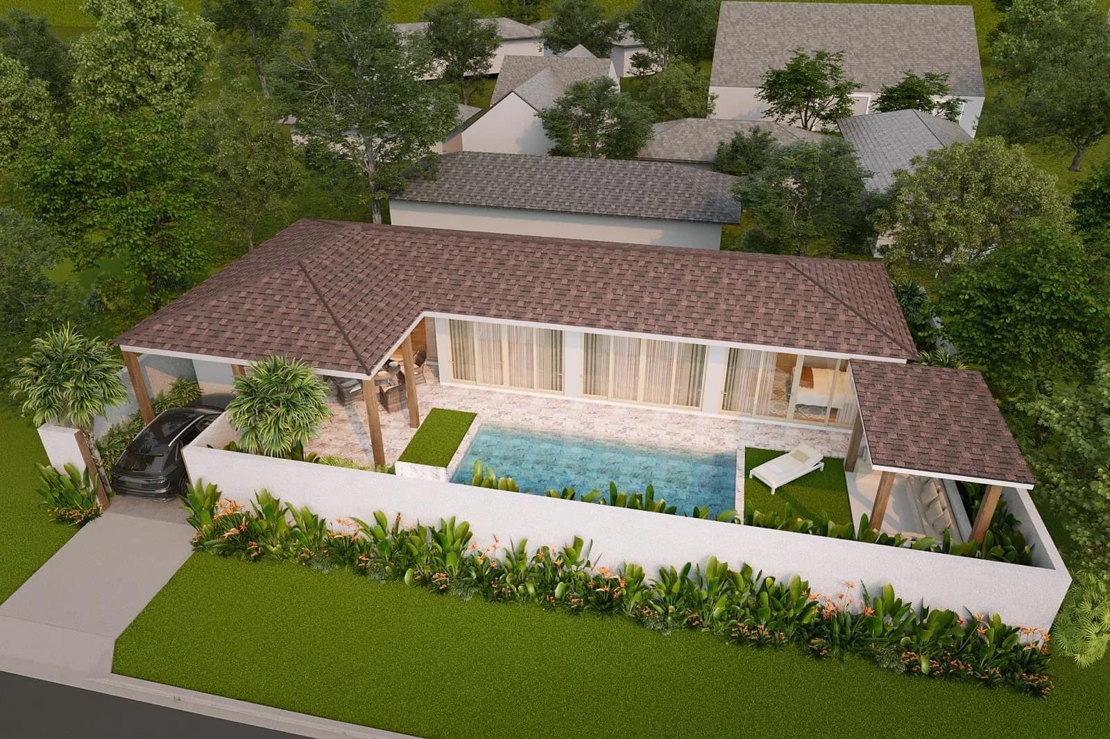 Off plan 2 bedroom villa with a private pool in Bophut – VIL0479 — view 1