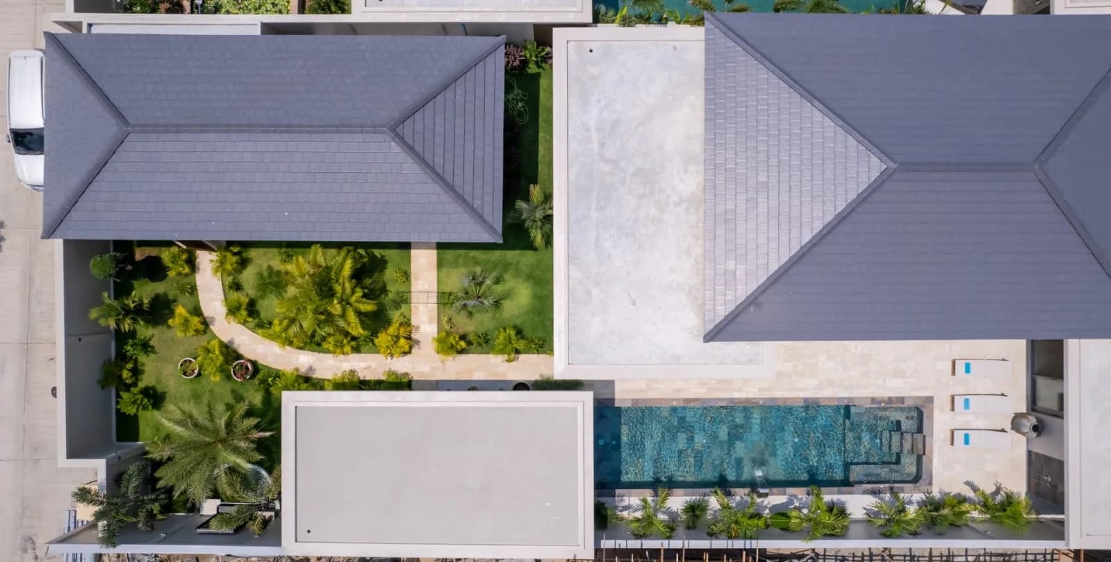 Elegant Bali style 3 bedroom villas with a private pool 5 minute stroll to Bophut beach – VIL0548 — view 1
