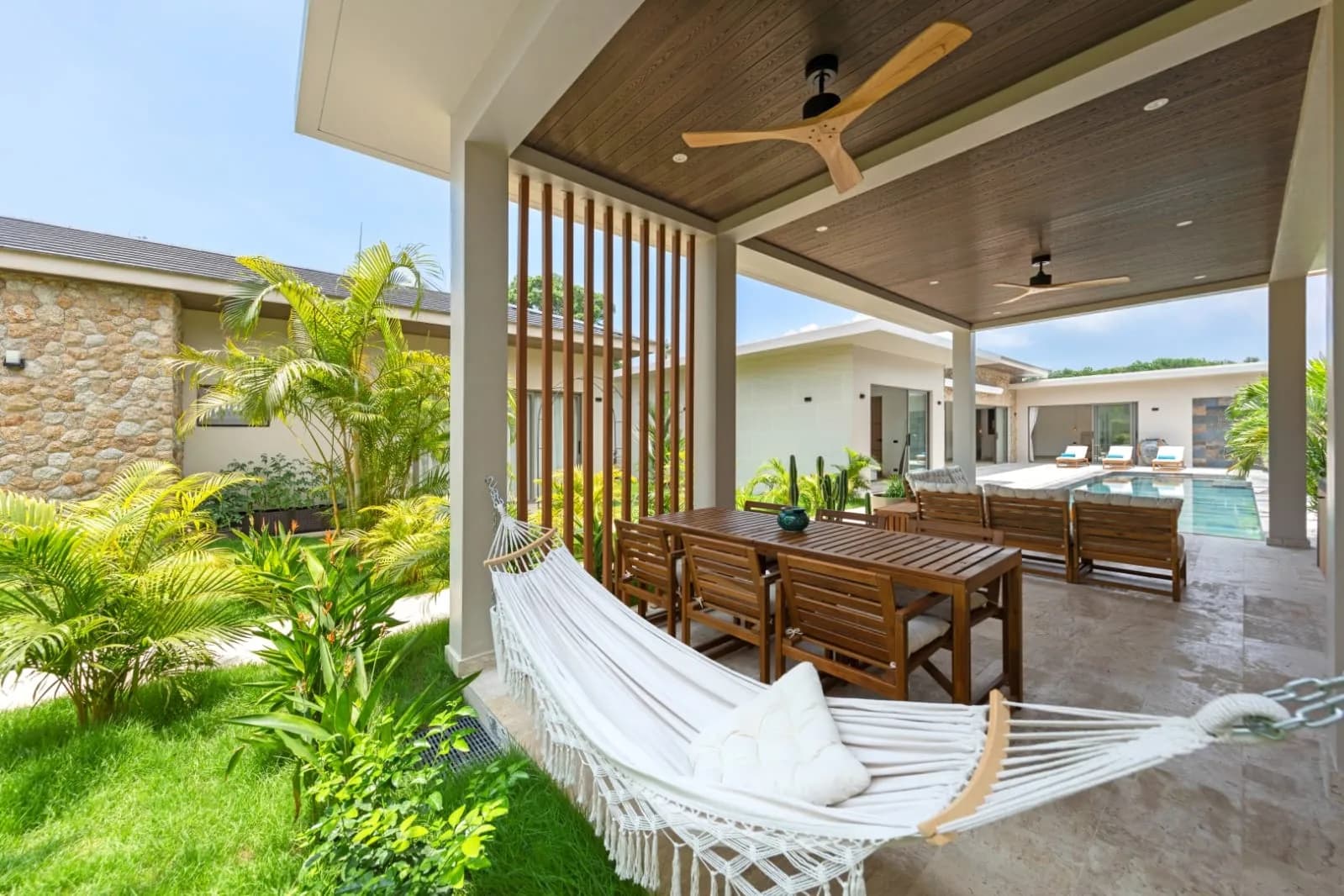Elegant Bali style 3 bedroom villas with a private pool 5 minute stroll to Bophut beach – VIL0548 — thumbnail 4