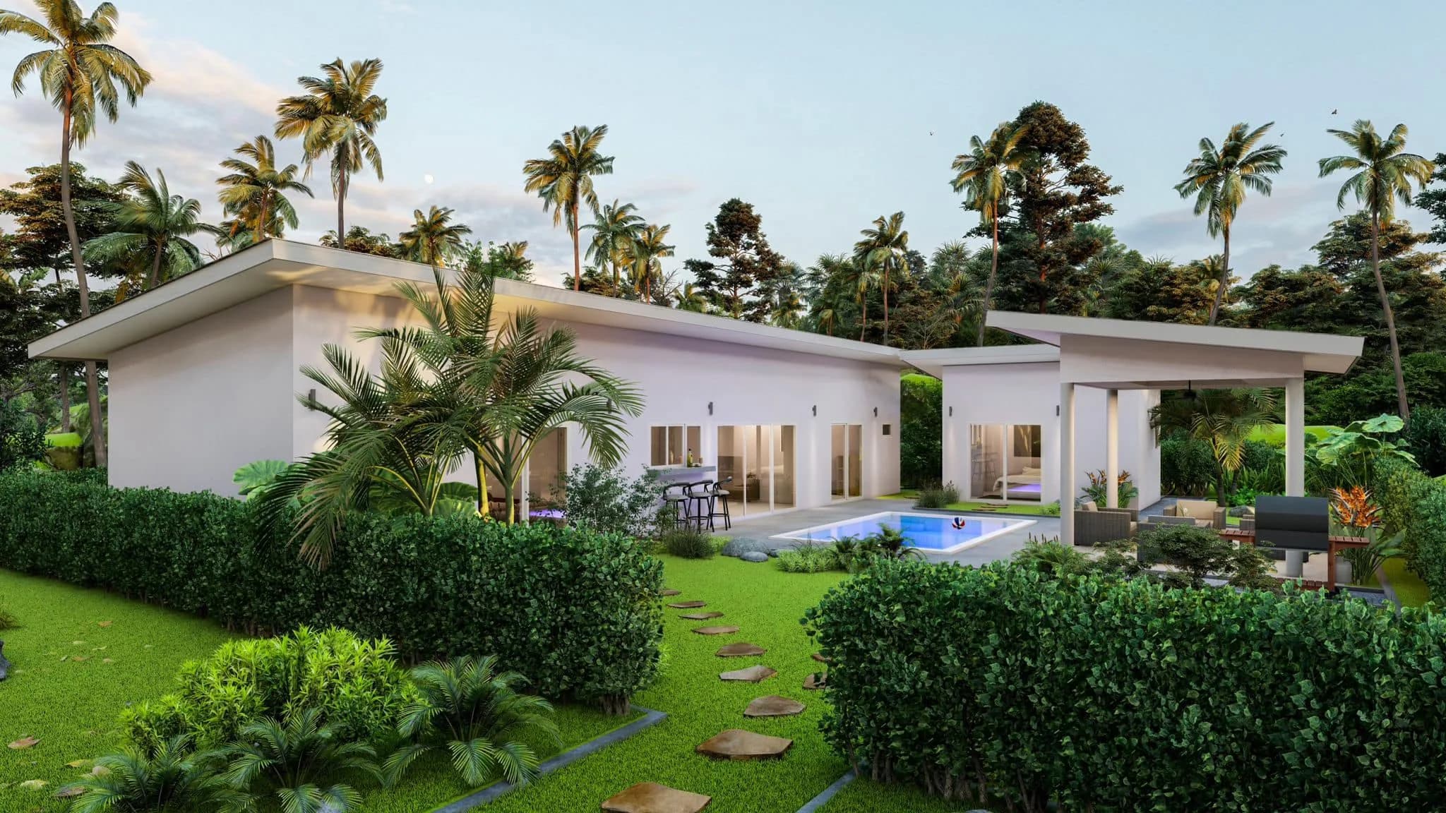3 Bedroom garden pool villas for sale in Lamai – VIL0552 — thumbnail 4