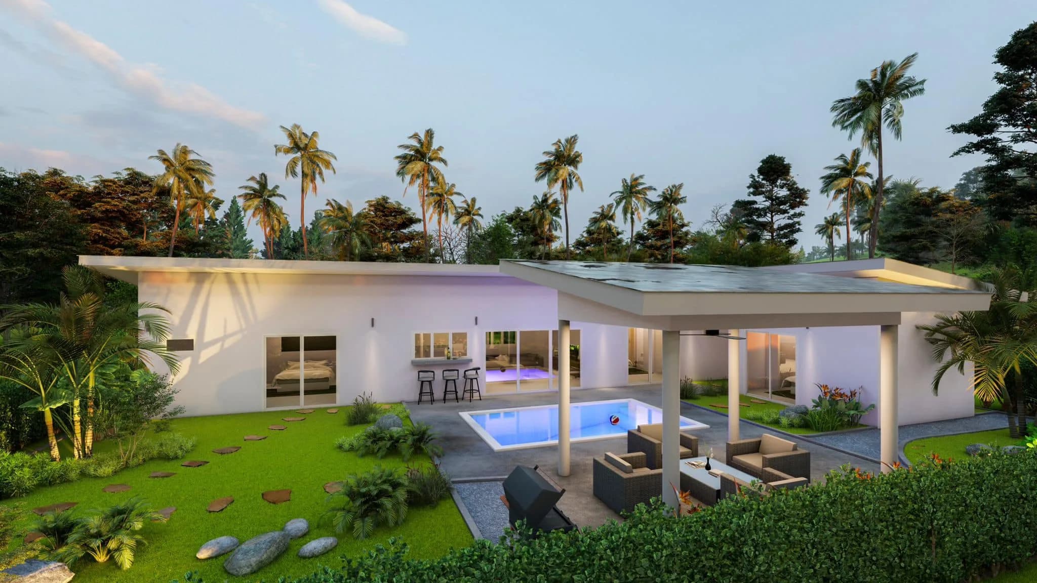 3 Bedroom garden pool villas for sale in Lamai – VIL0552 — thumbnail 6