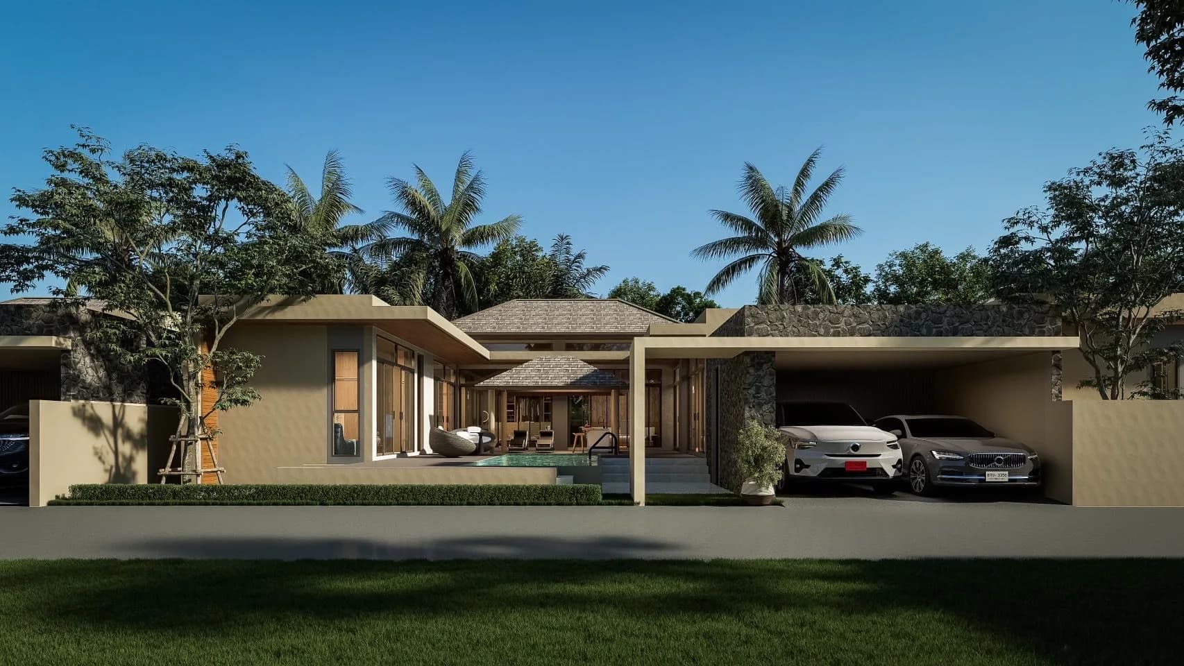 4 Bedroom tropical villas with a private pool 700 meters from Maenam beach – VIL0580 — thumbnail 4