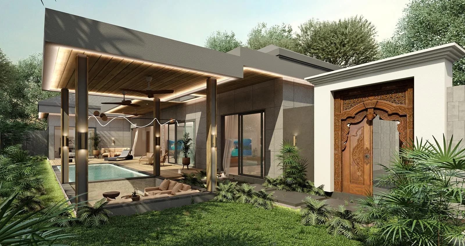 New Bali style 3 bedroom villas with a private pool in a prime location – VIL0586 — thumbnail 4