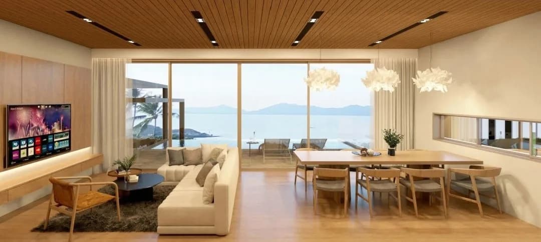 Spacious 60% completed sea view villa with 6 bedrooms a short walk from Bangrak beach – VIL0593 — thumbnail 5