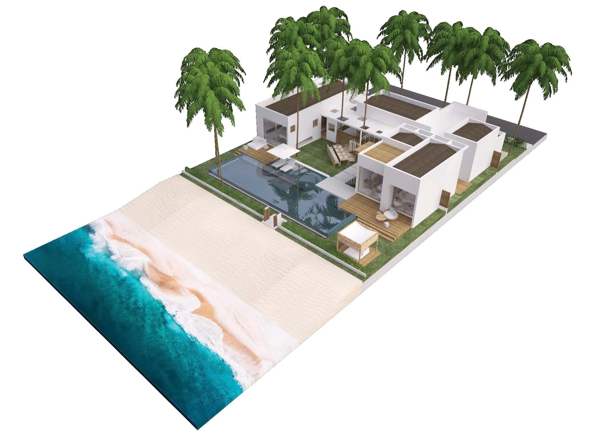 4 bedroom beachfront villa in a new development in Bangrak – VIL0600