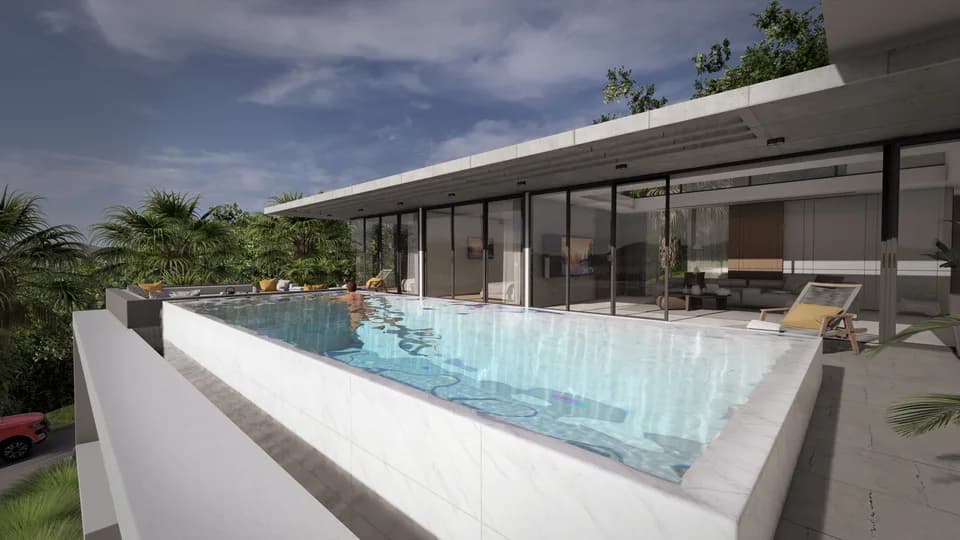 Modern 4 bedroom sea view villas in a new luxury development in Bang Por – VIL0608 — view 1