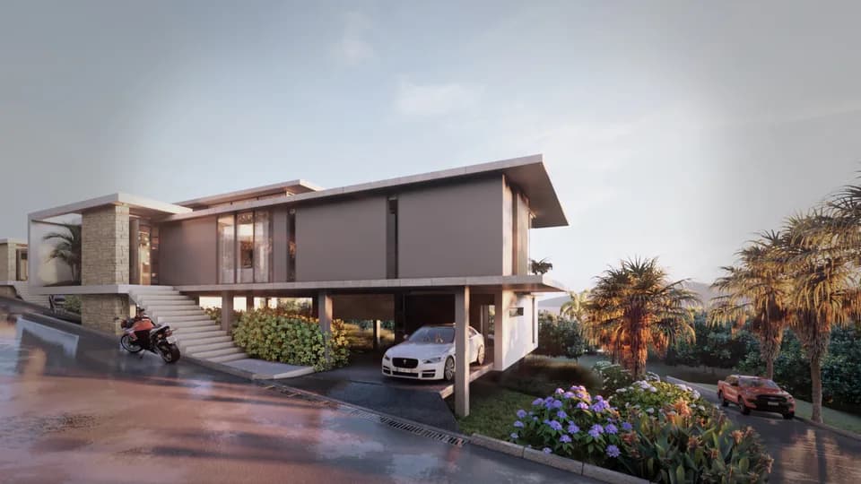 Modern 4 bedroom sea view villas in a new luxury development in Bang Por – VIL0608 — thumbnail 2