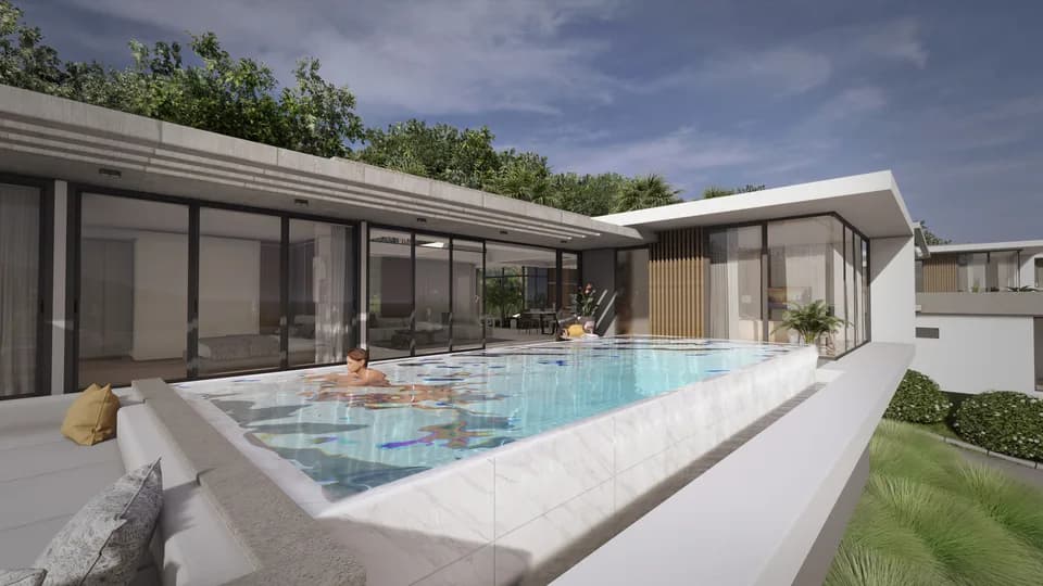 Modern 4 bedroom sea view villas in a new luxury development in Bang Por – VIL0608 — thumbnail 4