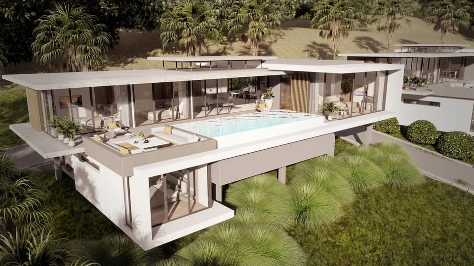 Modern 4 bedroom sea view villas in a new luxury development in Bang Por – VIL0608 — thumbnail 5