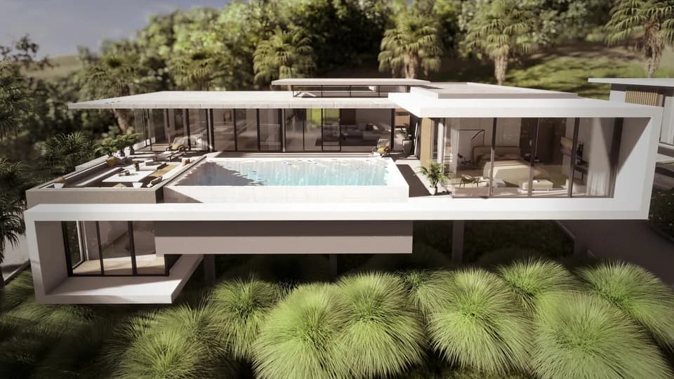 Modern 4 bedroom sea view villas in a new luxury development in Bang Por – VIL0608 — thumbnail 6