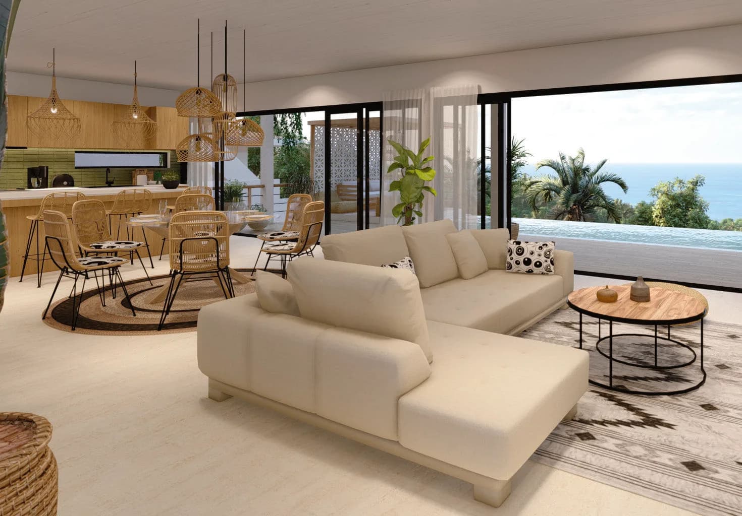 4 Bedroom villa with a a panoramic sea view to 180 degree and a private pool in Bophut hills – VIL0638 — thumbnail 5