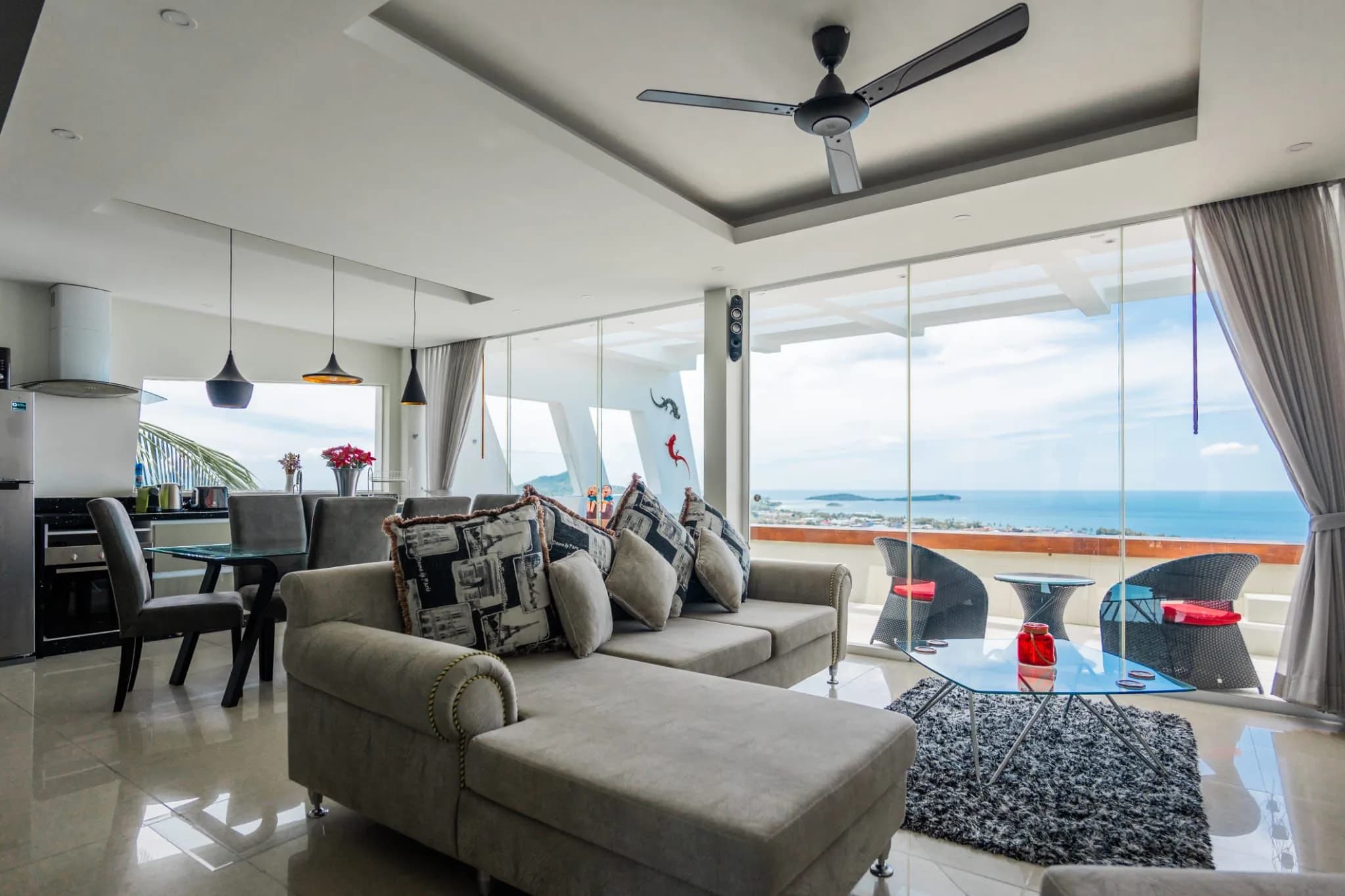 Modern 2 bedroom sea view villa + the apartment downstairs in Chaweng Noi – VIL0647 — thumbnail 4
