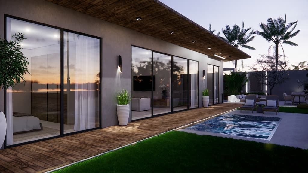 Affordable 3 bedroom private pool villa in the center of Samui – VIL0571