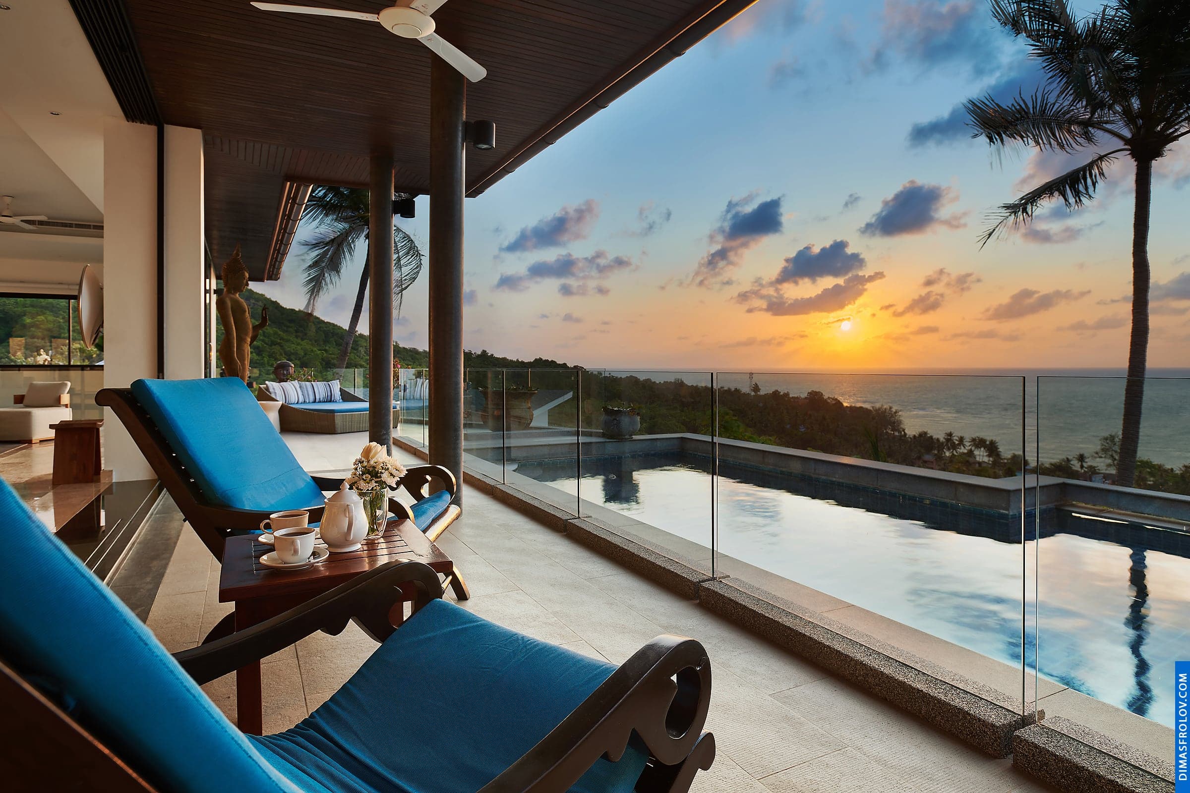 4 Bedroom sea view villa with an infinity pool in Lamai area – VIL0509