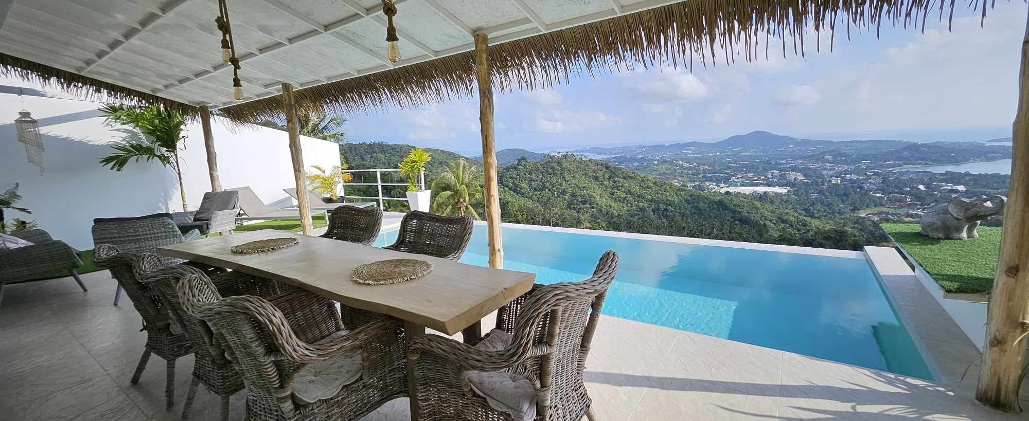 3 bedroom villa with a cinema room and amazing sea views in Chaweng – VIL0507