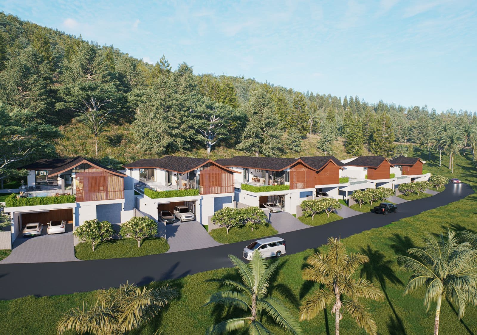 3 bedroom private pool villas with a mountain and jungle views in Lamai – VIL0602