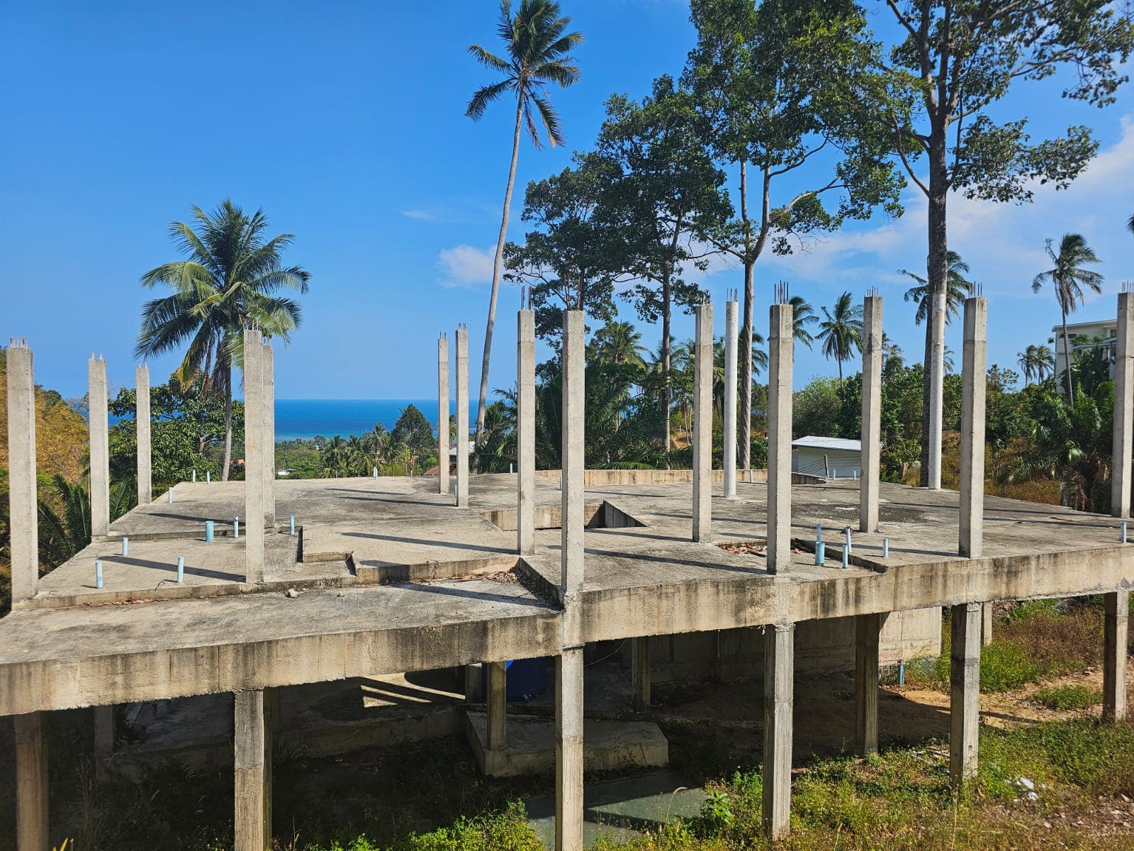 30% completed 3 bedroom sea view villa in Lamai – VIL0545