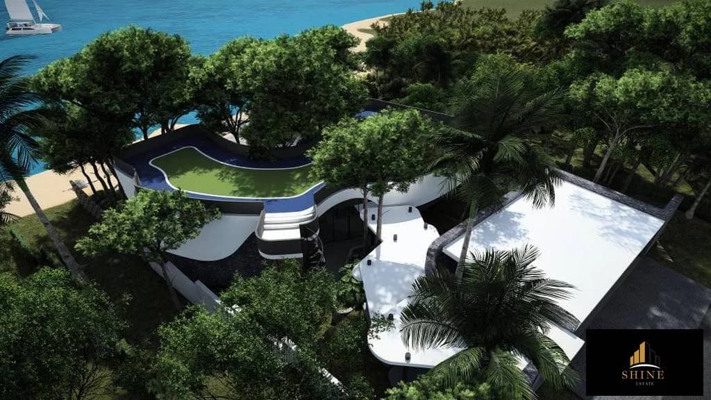 Ultra Contemporary 3 bedroom beachfront villa in Laem Yai area-VIL0028 — view 1